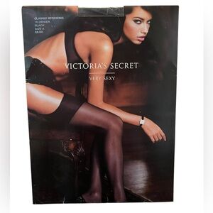 Victoria's Secret New in Package Classic Stocking Black Size A